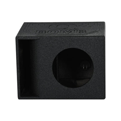 QPower QBomb QBOMB12HP Single 12" Vented Port Subwoofer Box w/ Bedliner Spray - Find Fresh Goods