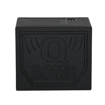 QPower QBomb QBOMB12HP Single 12" Vented Port Subwoofer Box w/ Bedliner Spray - Find Fresh Goods