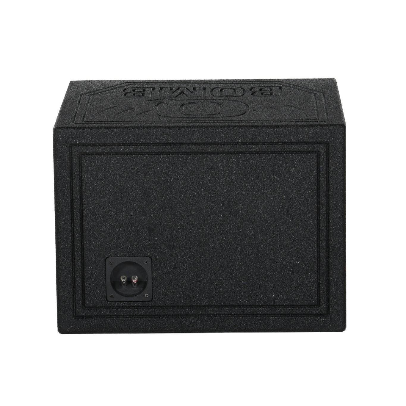 QPower QBomb QBOMB12HP Single 12" Vented Port Subwoofer Box w/ Bedliner Spray - Find Fresh Goods