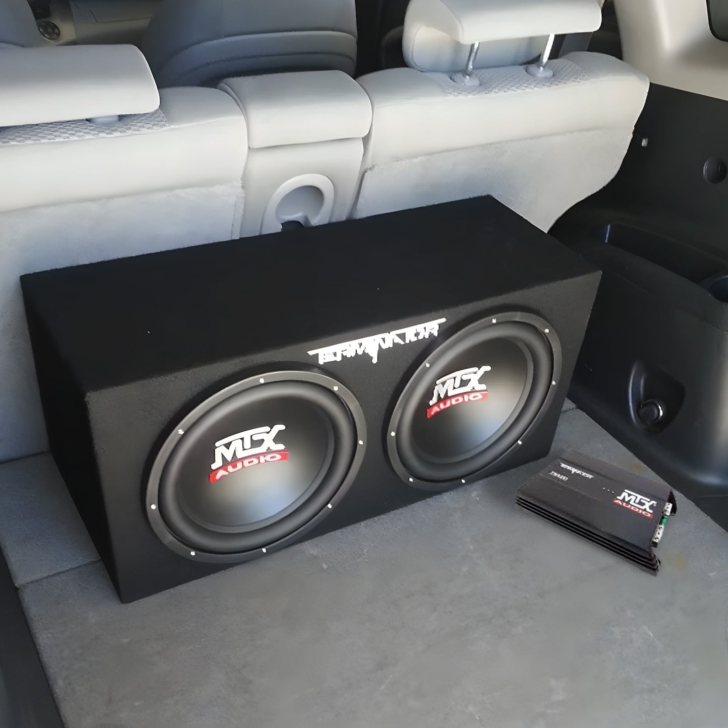 MTX TNP212D2 12" 1200W Dual Loaded Car Subwoofer Audio w/ Sub Box and Amplifier - Find Fresh Goods