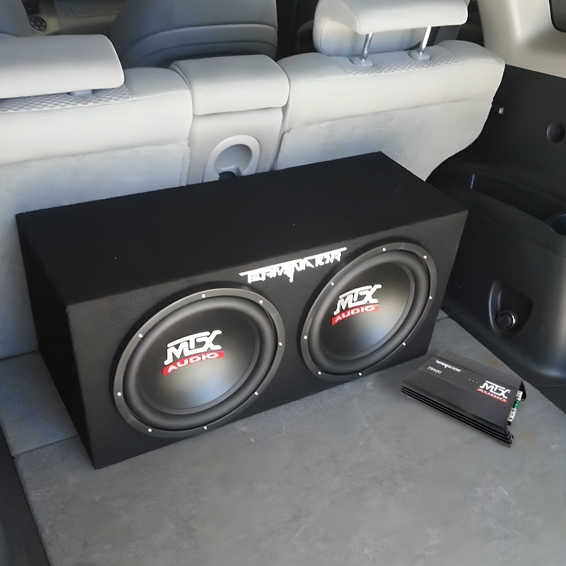 MTX TNP212D2 12" 1200W Dual Loaded Car Subwoofer Audio w/ Sub Box and Amplifier - Find Fresh Goods