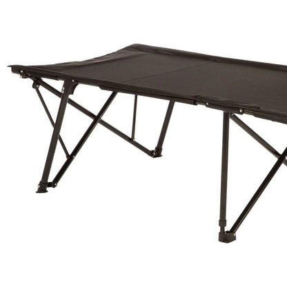 Kamp-Rite Standard Kwik Cot Quick Setup 1 Person Sleeping Bed w/Carry Bag, Black