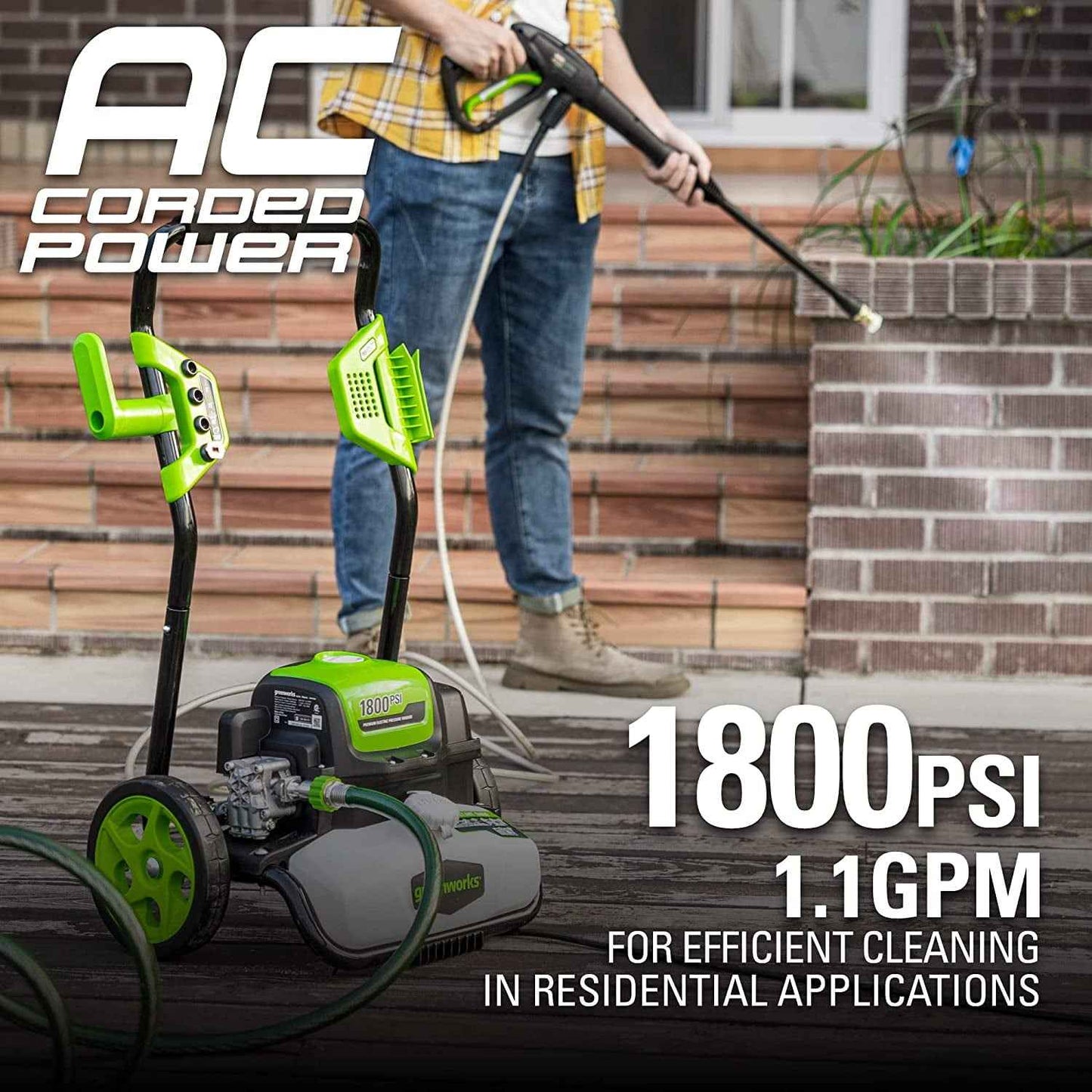 Greenworks 1800 PSI Pressure Washer