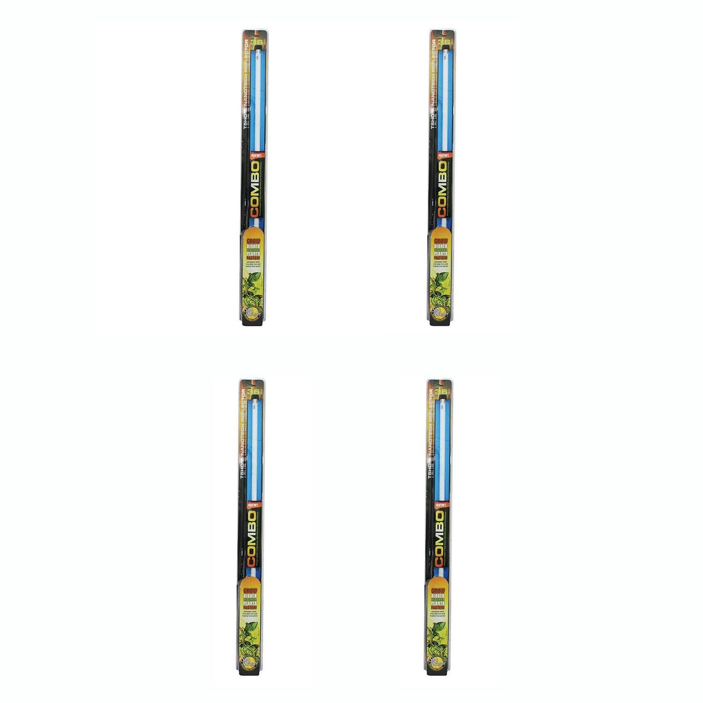 SunBlaster 39W 6400K NanoTech T5HO Reflector with 3 Foot Light Fixture, 4 Pack