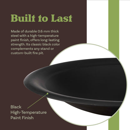 Pure Garden 30in Fire Bowl - Firepit Insert for DIY Fire Pit or Replacement