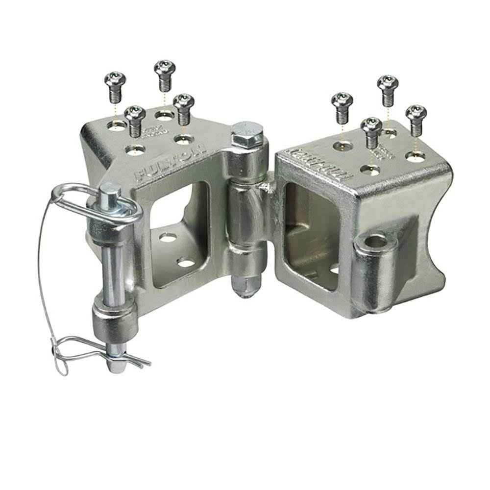 Fulton HDPB330101 5000 Pound Max Load Trailer Tongue Bolt On Fold Away Hinge Kit