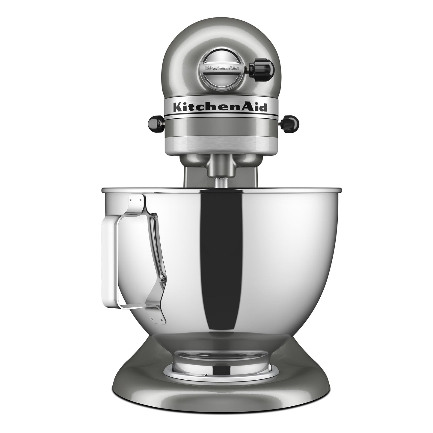 KitchenAid Deluxe Series 4.5 Quart Tilt-Head Stand Mixer with Stainless Bowl, Contour Silver, KSM97CU