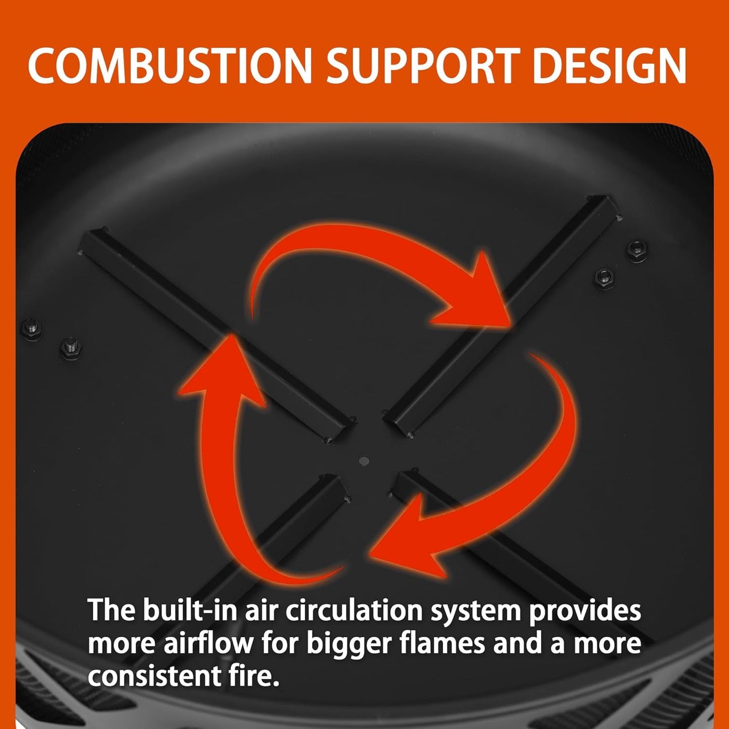 Red Mountain Valley Outdoor Wood Burning Fire Pit 24'' with Poker and Cover, 2-in-1 Functionality Cross-Woven Steel Fire Pits for Outside, Outdoor Fireplaces for Camping,BBQ, Patio,Backyard