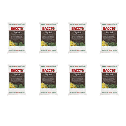 Michigan Peat Baccto Topsoil with Reed Sedge, Peat and Sand, 50lbs (8 Pack)