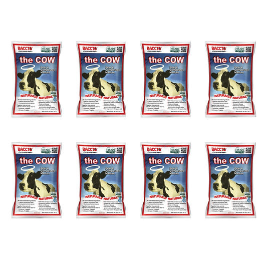 Baccto Wholly Cow Horticulture Peat & Composted Manure, 40 Quarts (8 Pack)