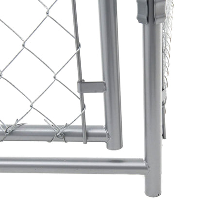 Lucky Dog 10 x 10 Foot Heavy Duty Outdoor Chain Link Dog Kennel w/ Door (2 Pack)