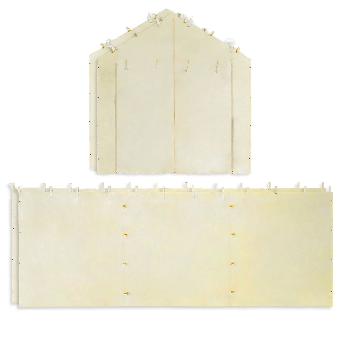 Caravan Canopy Mega Domain Carport 4 Sidewalls, Tan (Sidewalls Only)