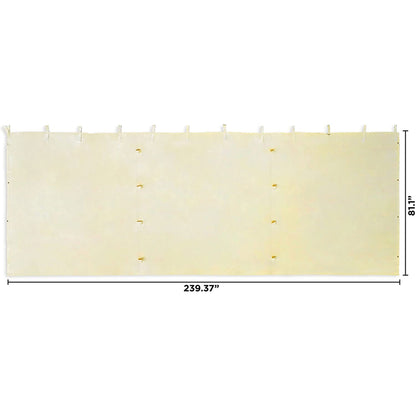 Caravan Canopy Mega Domain Carport 4 Sidewalls, Tan (Sidewalls Only)