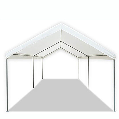 Caravan Canopy Domain 10 x 20 Foot Straight Leg Instant Canopy Tent Set, White