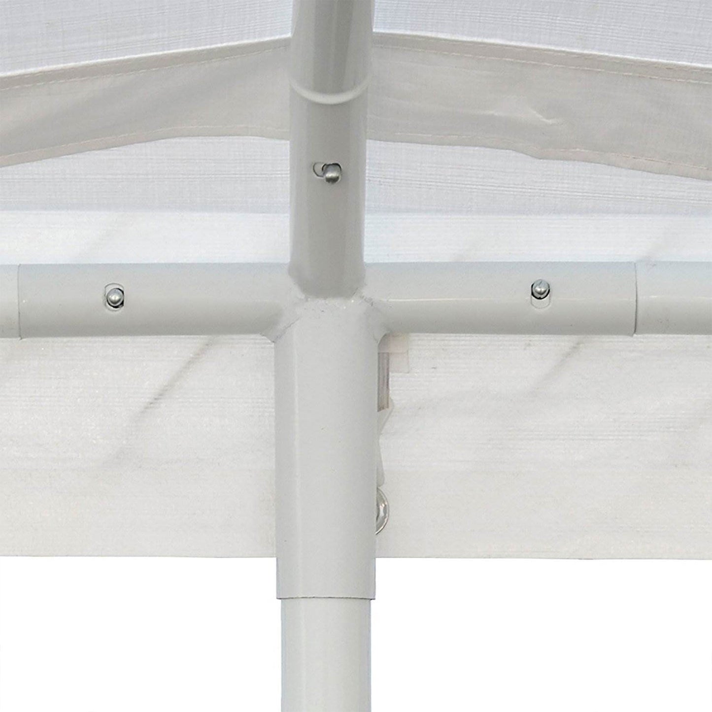 Caravan Canopy Domain 10 x 20 Foot Straight Leg Instant Canopy Tent Set, White
