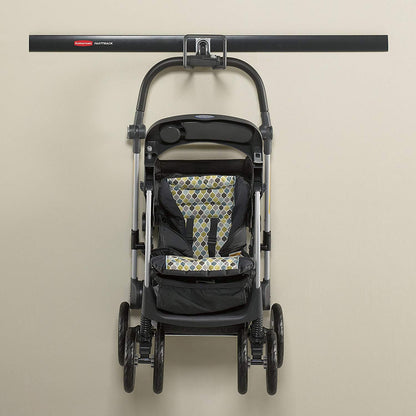 Rubbermaid FastTrack All in 1 Rail Garage Storage System Water Hose Hook, Black