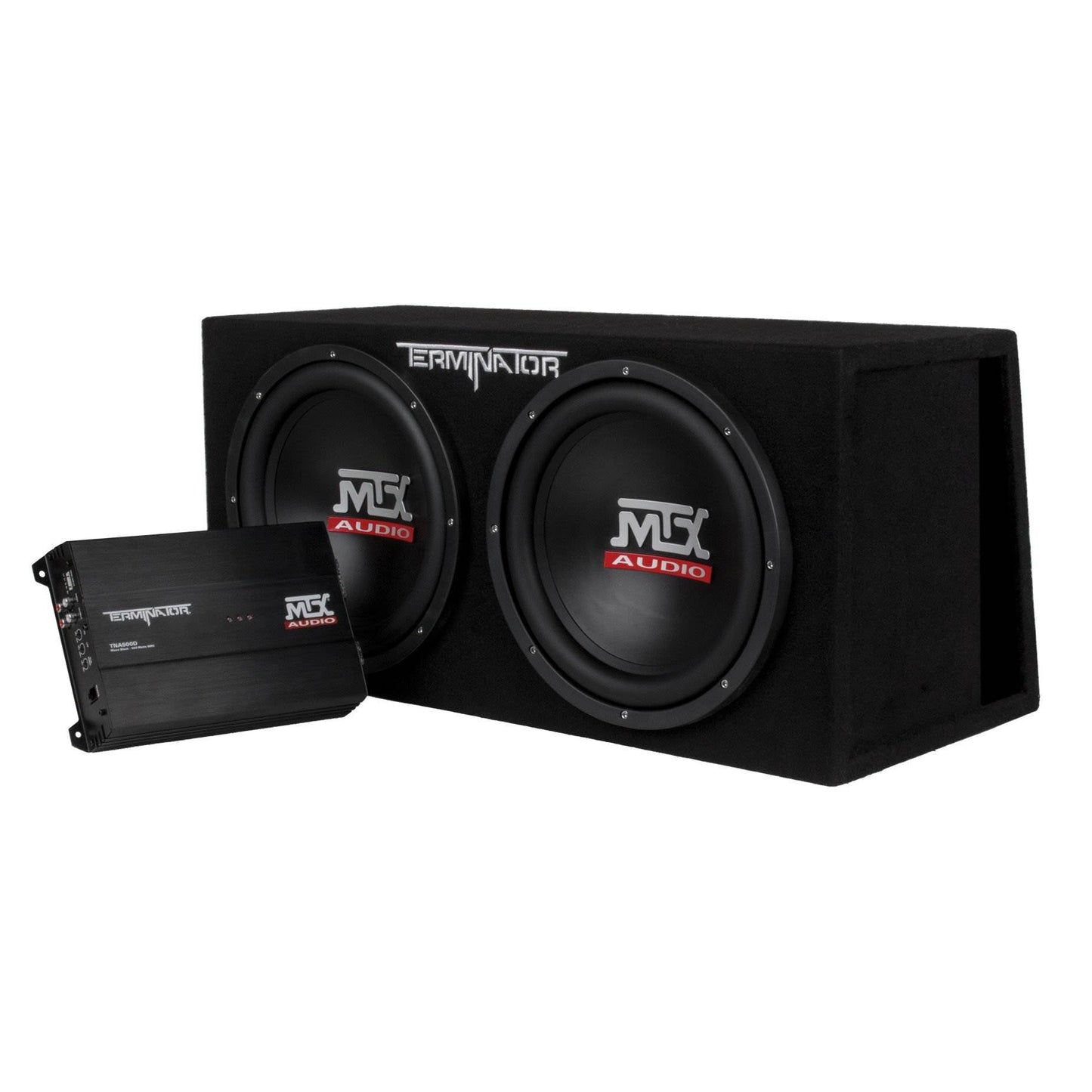 MTX TNP212DV 12-Inch 2000-Watt Dual Loaded Subwoofer Enclosure with Amplifier - Find Fresh Goods