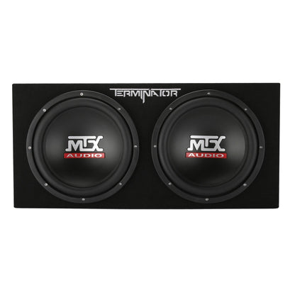 MTX TNP212DV 12-Inch 2000-Watt Dual Loaded Subwoofer Enclosure with Amplifier - Find Fresh Goods