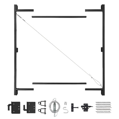 Adjust-A-Gate Steel Frame Gate Building Kit, 36"-60" Wide Opening Up To 7' High