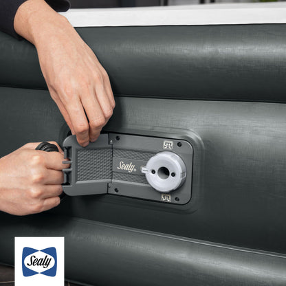 Sealy Tritech Queen Sized 18" Air Mattress Bed 2 Person w/Built-In AC Pump & Bag