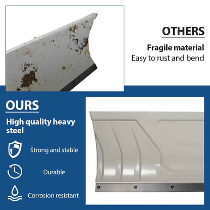 Kojem Snow Plow Blade Universal Kit Steel White Adjustable 48" Complete for ATV Honda Kawasaki Polaris Aeon Crossland Arctic-Cat Alterra