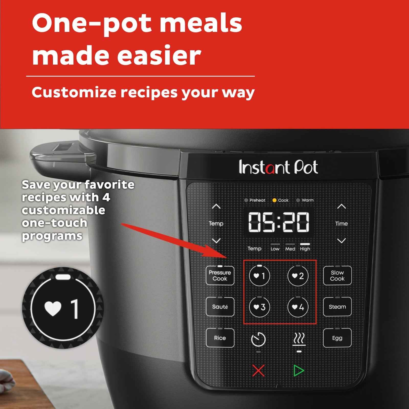 Instant Pot 6Qt RIO Chef Series 7-in-1 Multi-Cooker, Pressure Cooker, Slow Cook, & More, Black