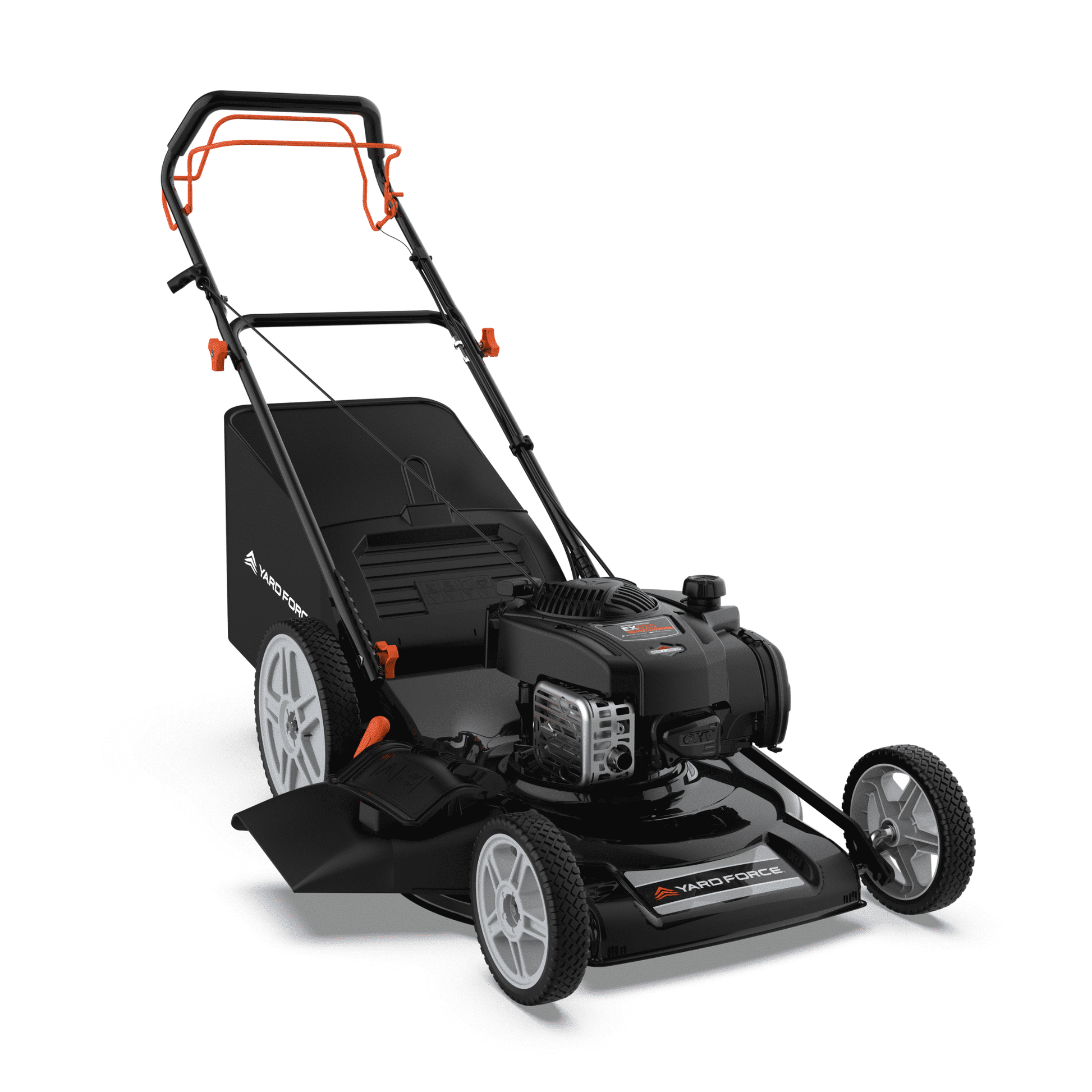 Yard Force YF22-3N1SP Self-Propelled Lawn Mower - 150cc Briggs & Stratton Engine, 22” Steel Deck, 3-in-1 Cutting System, Single-Lever Height Adjustment, Compact Fold Handle, 2-Year Warranty