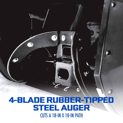 Snow Joe 18-inch Electric Single-Stage Snow Blower W/ Headlight, 15-Amp