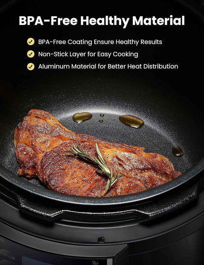 COMFEE’ 6QT Electric Pressure Cooker, 9-in-1 Instant Multi Cooker Olla de Presion  Rice Cooker Slow Cooker Steamer Sauté Yogurt Maker Non-Stick Pot