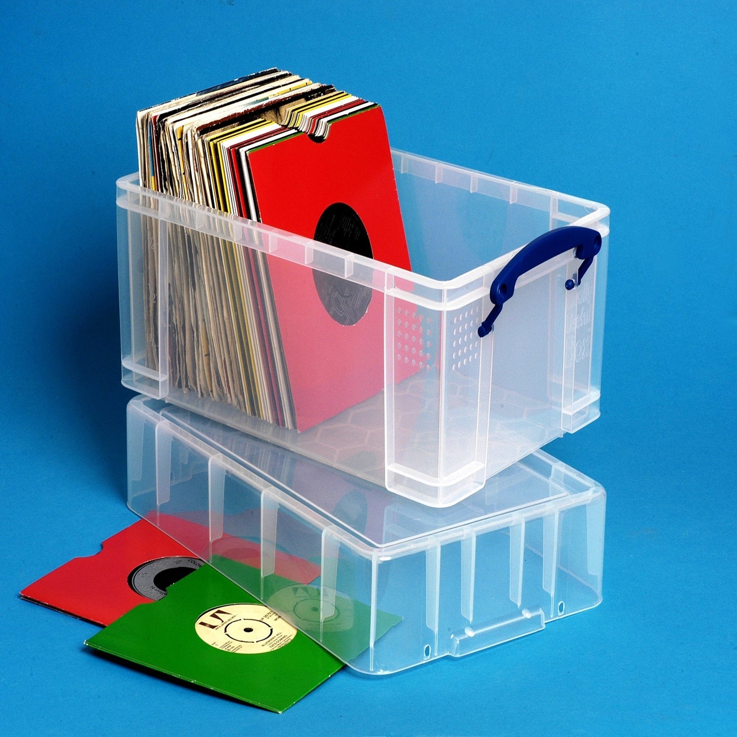 Really Useful Box 9 Liters Transparent Storage Container with Snap Lid, 4 Pack