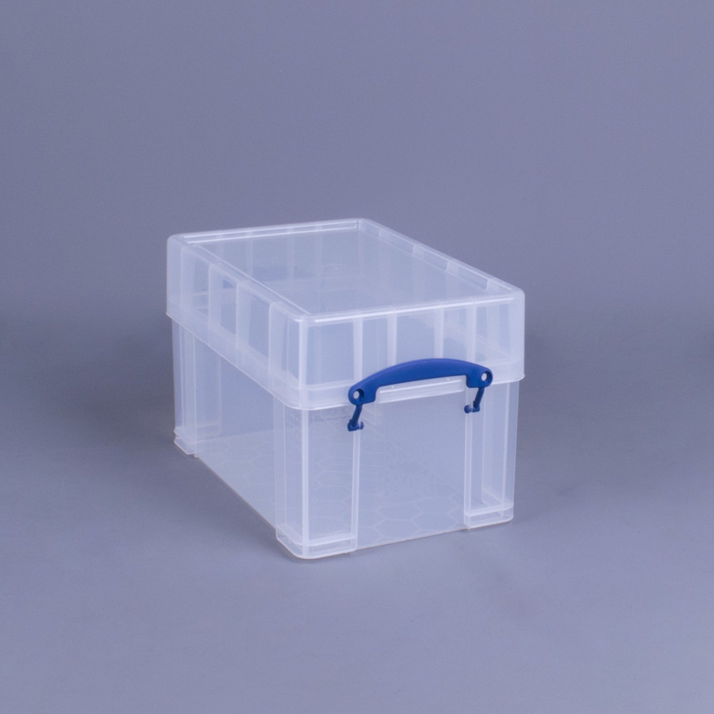Really Useful Box 9 Liters Transparent Storage Container with Snap Lid, 4 Pack