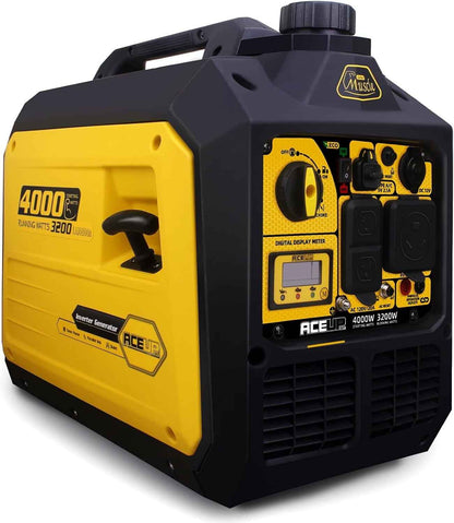 Aceup Energy 4000 Watt Portable Inverter Generator, Gas Powered Generator Quiet for Home, 3500W RV-Ready, EPA Compliant
