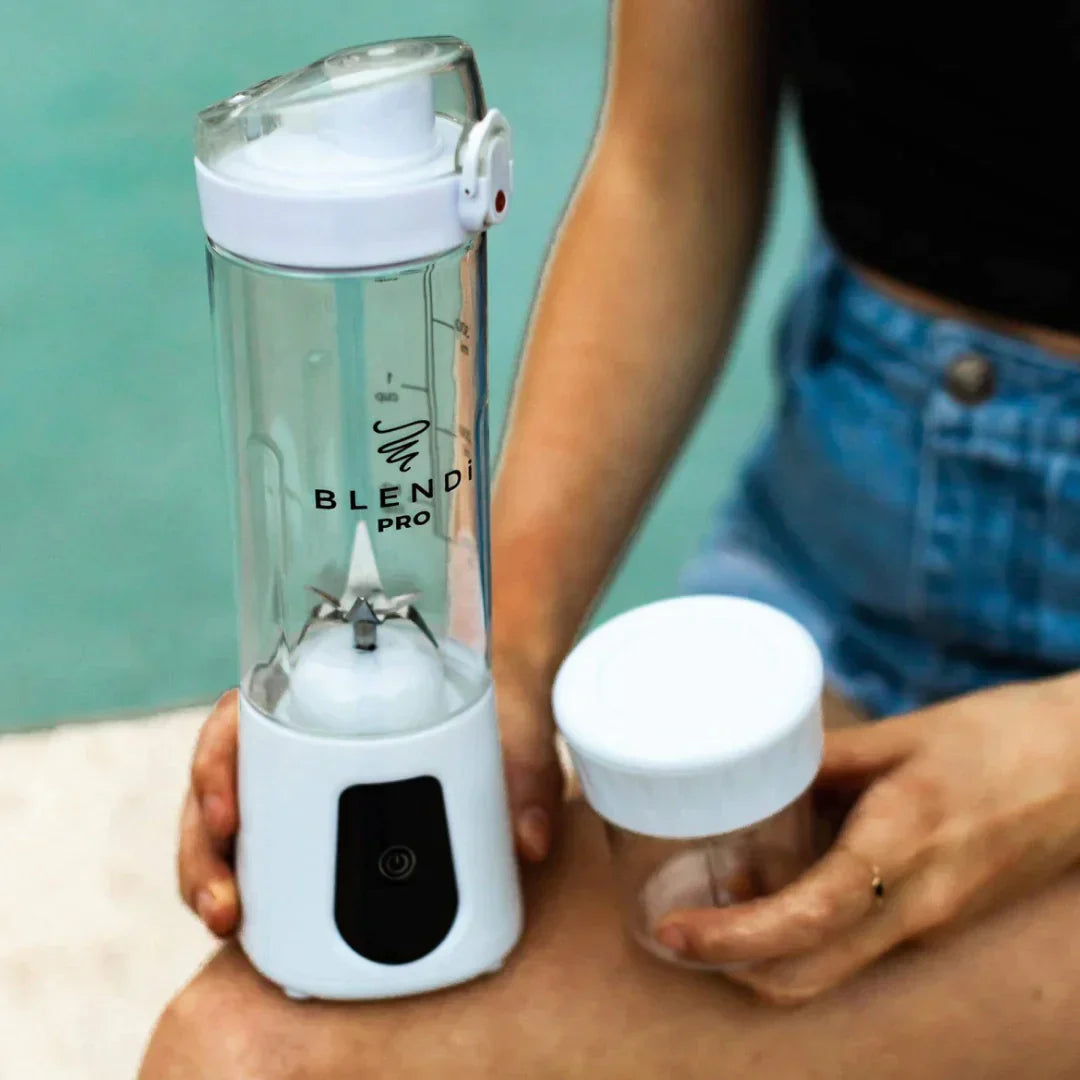 Blendi Pro+ Portable Cordless & Powerful Travel Blender – White – 17oz
