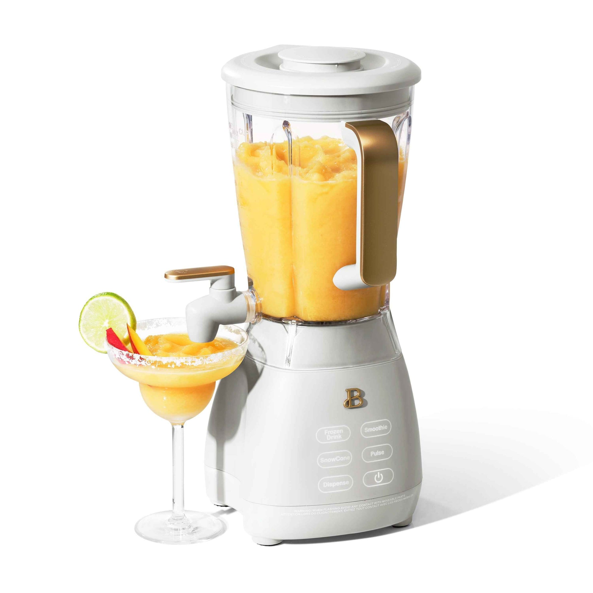Beautiful Slush Crush 60 oz 4-Speed Frozen Drink Maker, White Icing by Drew Barrymore