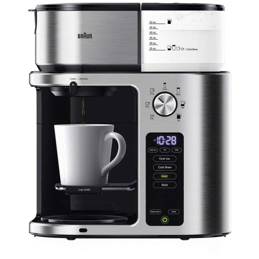 Braun MultiServe Drip Coffee, Single Serve Brewer, KF9270SI