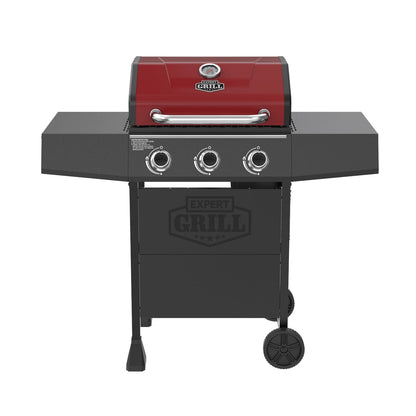 Expert Grill 3 Burner Propane Gas Grill in Red