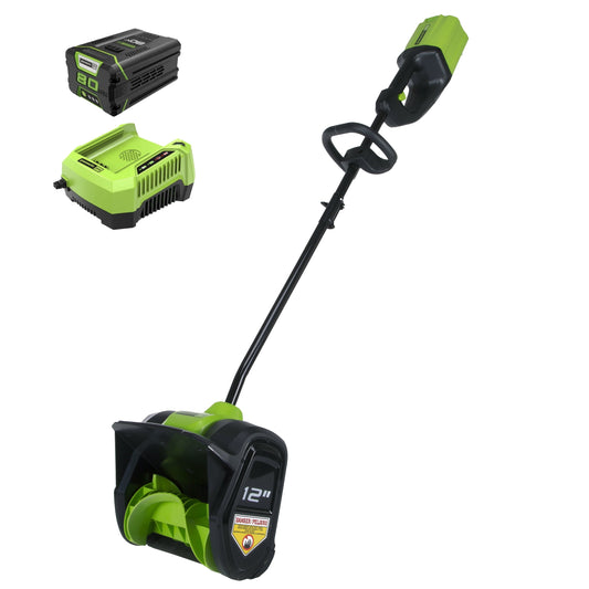 Greenworks 80V 12" Cordless Brushless Snow Shovel with 2.0 Ah Battery 2600602