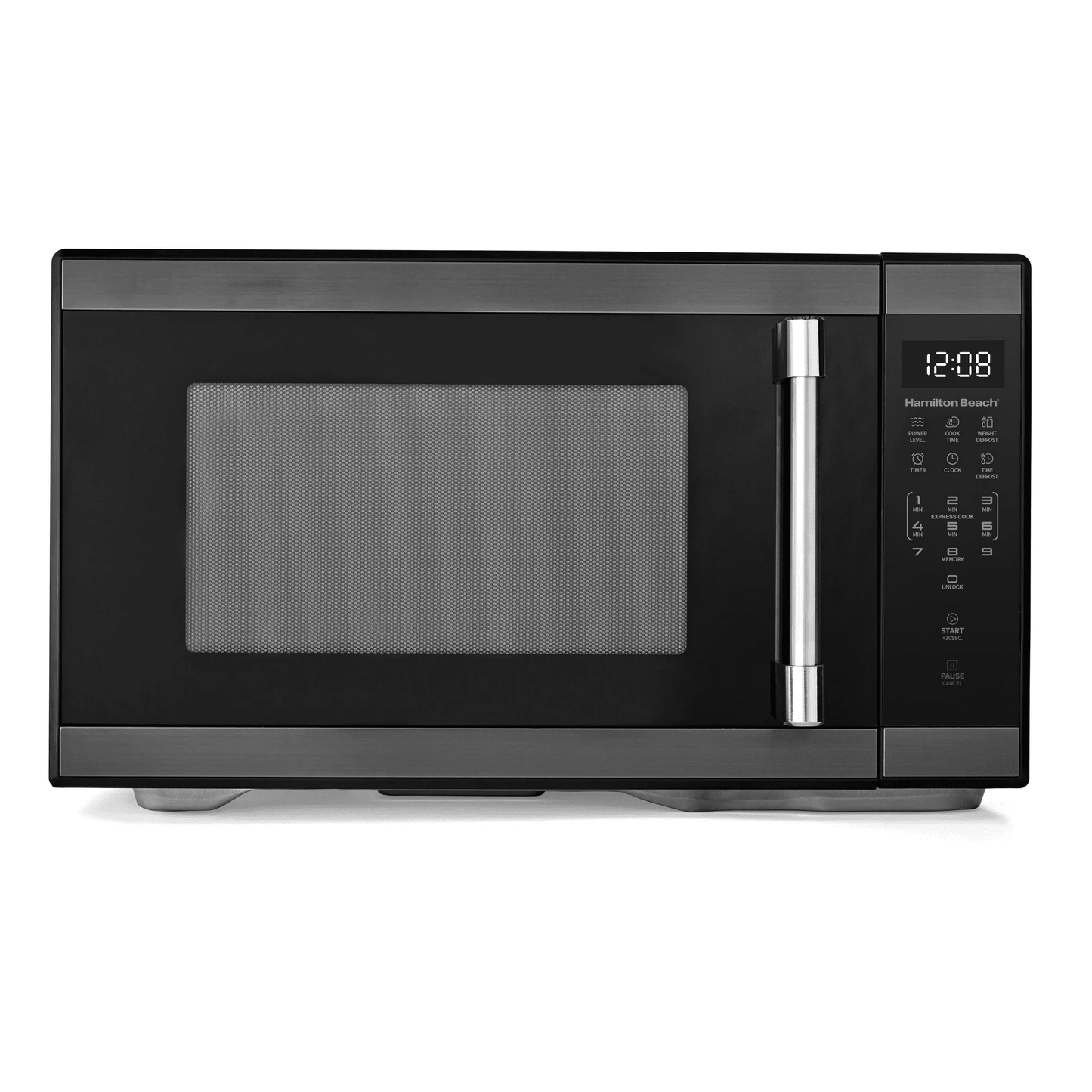 Hamilton Beach 1.1 Cu Ft Countertop Microwave Oven in Stainless Steel