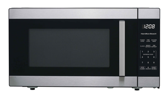Hamilton Beach 1.6 Cu ft Sensor Cook Countertop Microwave Oven in Stainless Steel, New