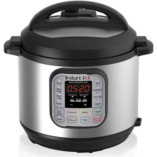 Instant Pot Duo 6-Quart 7-in-1 Electric Pressure Cooker, Slow Cooker, Rice Cooker, Steamer, Sauté, Yogurt Maker, Warmer & Sterilizer, Includes App With Over 800 Recipes, Stainless Steel