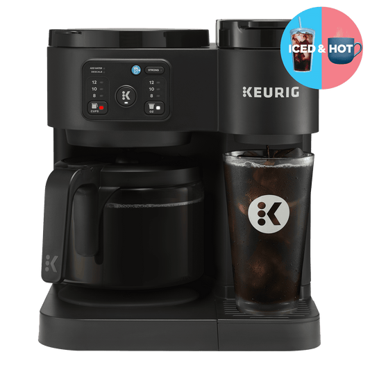 Keurig K-Duo Essentials, Hot & Iced Single-Serve K-Cup Pod Coffee Maker & Carafe, Black