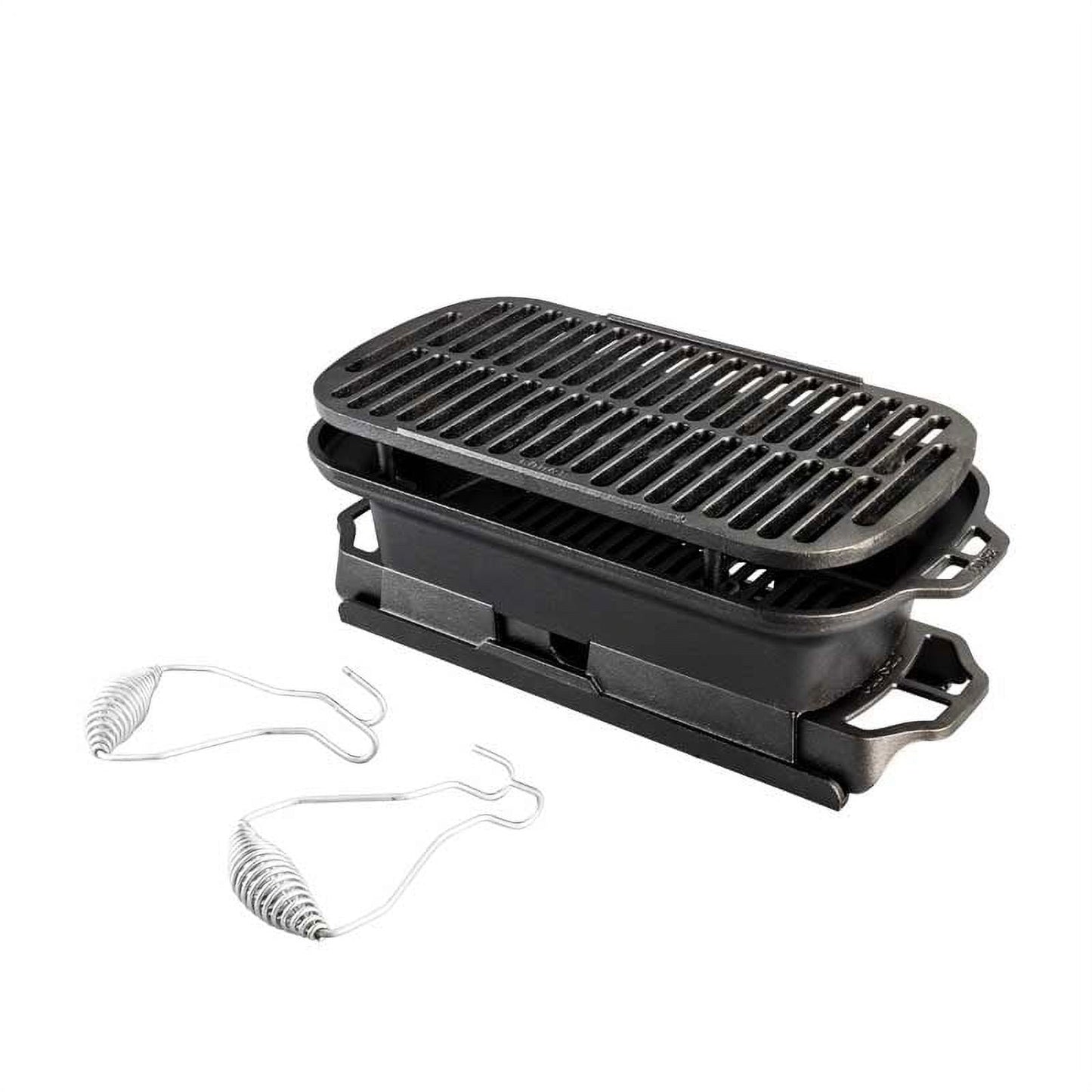 Lodge Cast Iron Seasoned Sportsman's Pro Charcoal Grill
