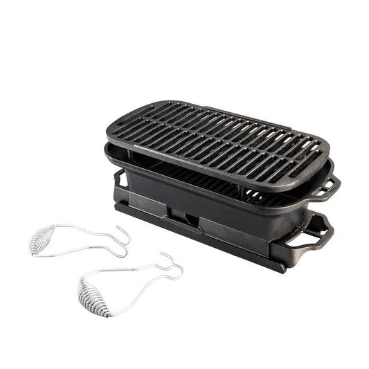 Lodge Cast Iron Seasoned Sportsman's Pro Charcoal Grill