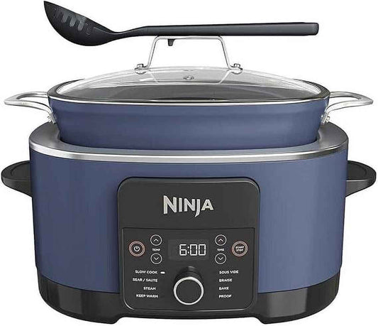 Ninja Foodi PossibleCooker PRO 8.5 Quart Multi-Cooker, 8-in 1, Slow Cooker, Dutch Oven, Steamer, Glass Lid, Nonstick, Oven Safe to 500°F, Blue