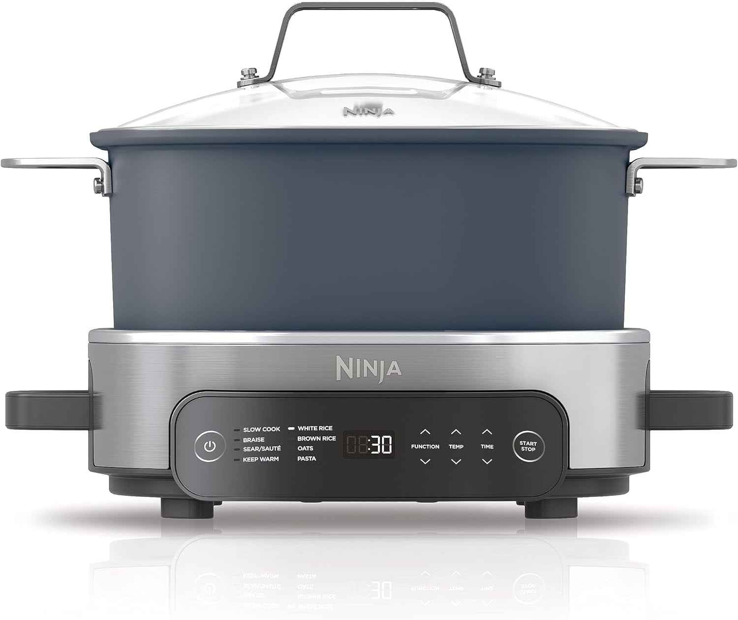 Ninja MC1101 Foodi Everyday Possible Cooker Pro, 8-in-1 Versatility, 6.5 QT, One-Pot Cooking, Replaces 10 Cooking Tools Midnight Blue