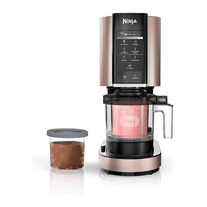 Ninja NC301 CREAMi Ice Cream Maker with 7 One-Touch Programs for Gelato, Mix-ins, Milkshakes, Sorbet, Smoothie Bowls and More (Rose Gold)