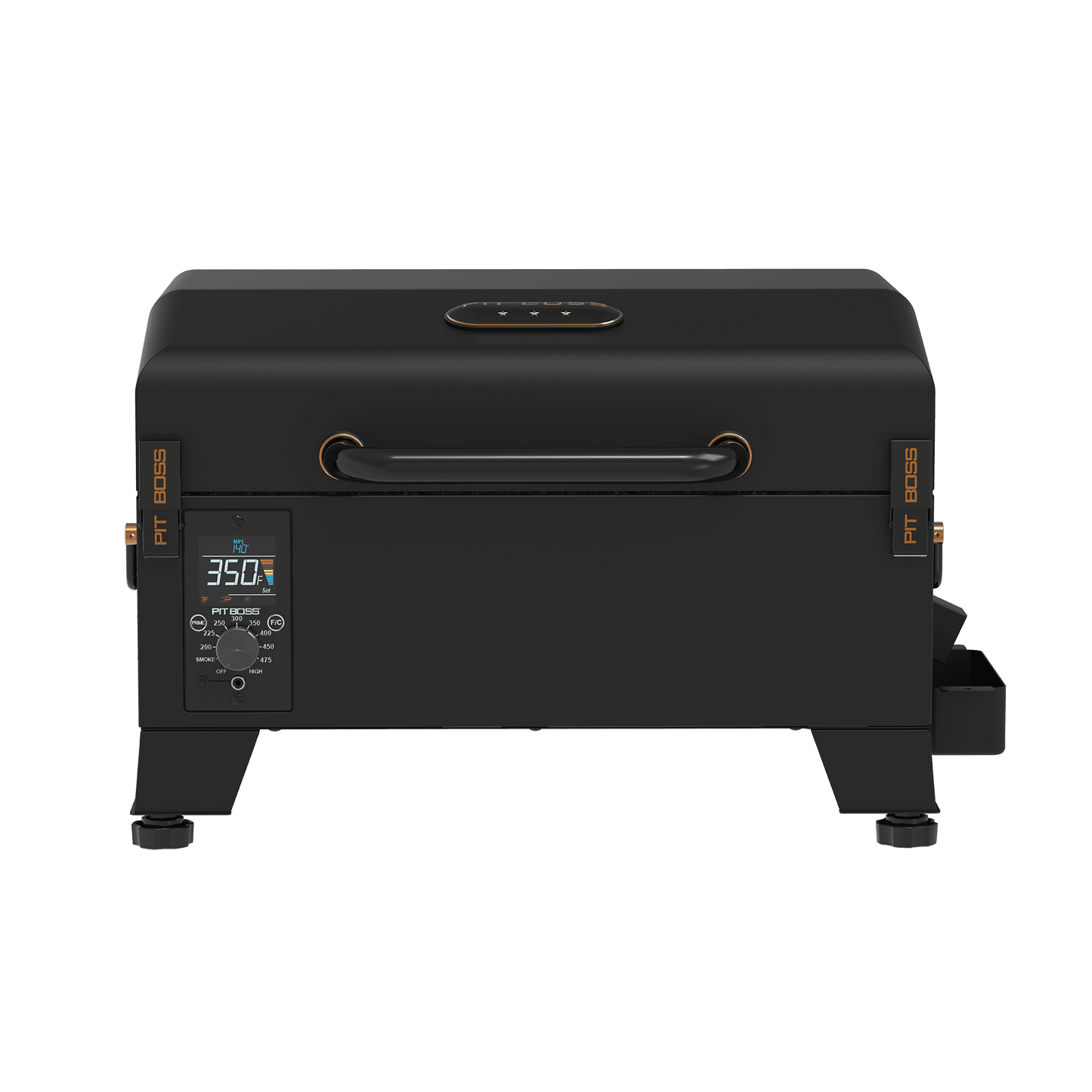 Pit Boss Pit Stop Tabletop 250 Sq in Wood Fired Pellet Grill and Smoker – Onyx Series