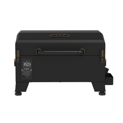 Pit Boss Pit Stop Tabletop 250 Sq in Wood Fired Pellet Grill and Smoker – Onyx Series
