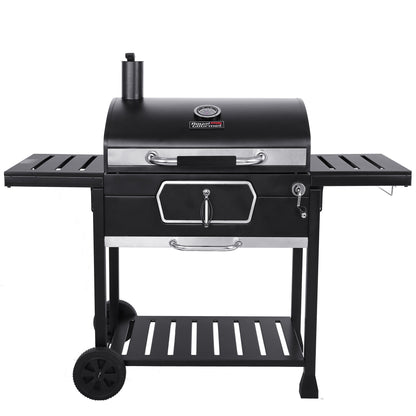 Royal Gourmet 30" CD2030AN Deluxe Charcoal Grill, BBQ Smoker Picnic Camping Patio Backyard Cooking, Black
