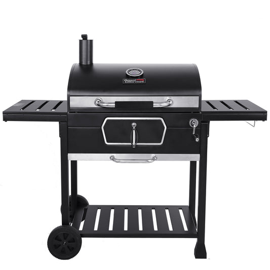 Royal Gourmet 30" CD2030AN Deluxe Charcoal Grill, BBQ Smoker Picnic Camping Patio Backyard Cooking, Black